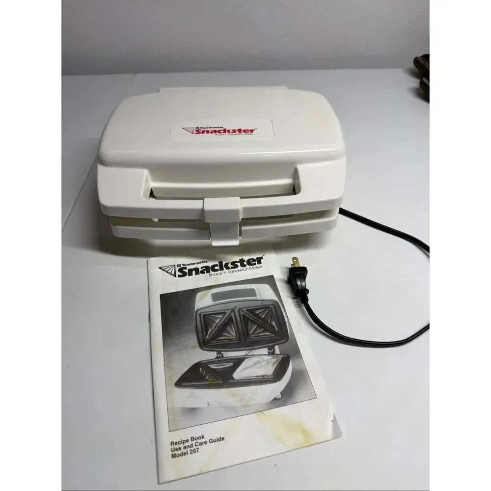 Toastmaster Snackster Snack n' Sandwich Maker Model 297 Electric